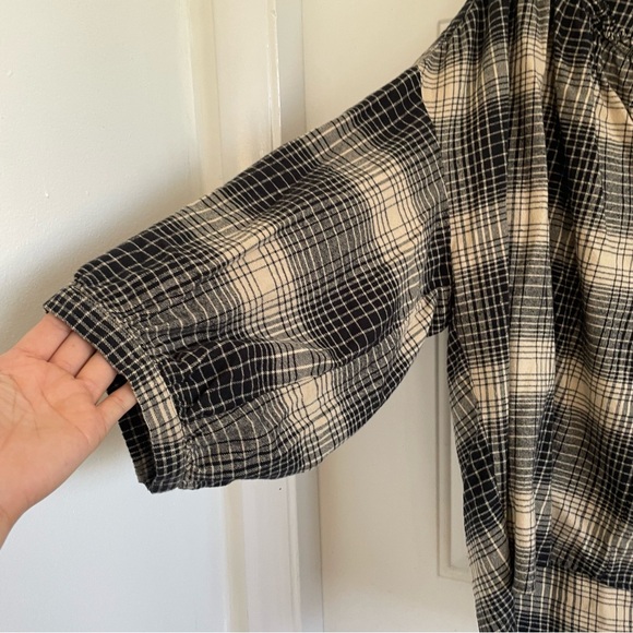 JOIE Barrian Women’s Plaid 3/4 Sleeve Flannel Shirt Size XL - Picture 7 of 11